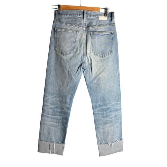 CQY Denim Raw Hem Skinny Jeans Light Wash Size 26 - Picture 2 of 3